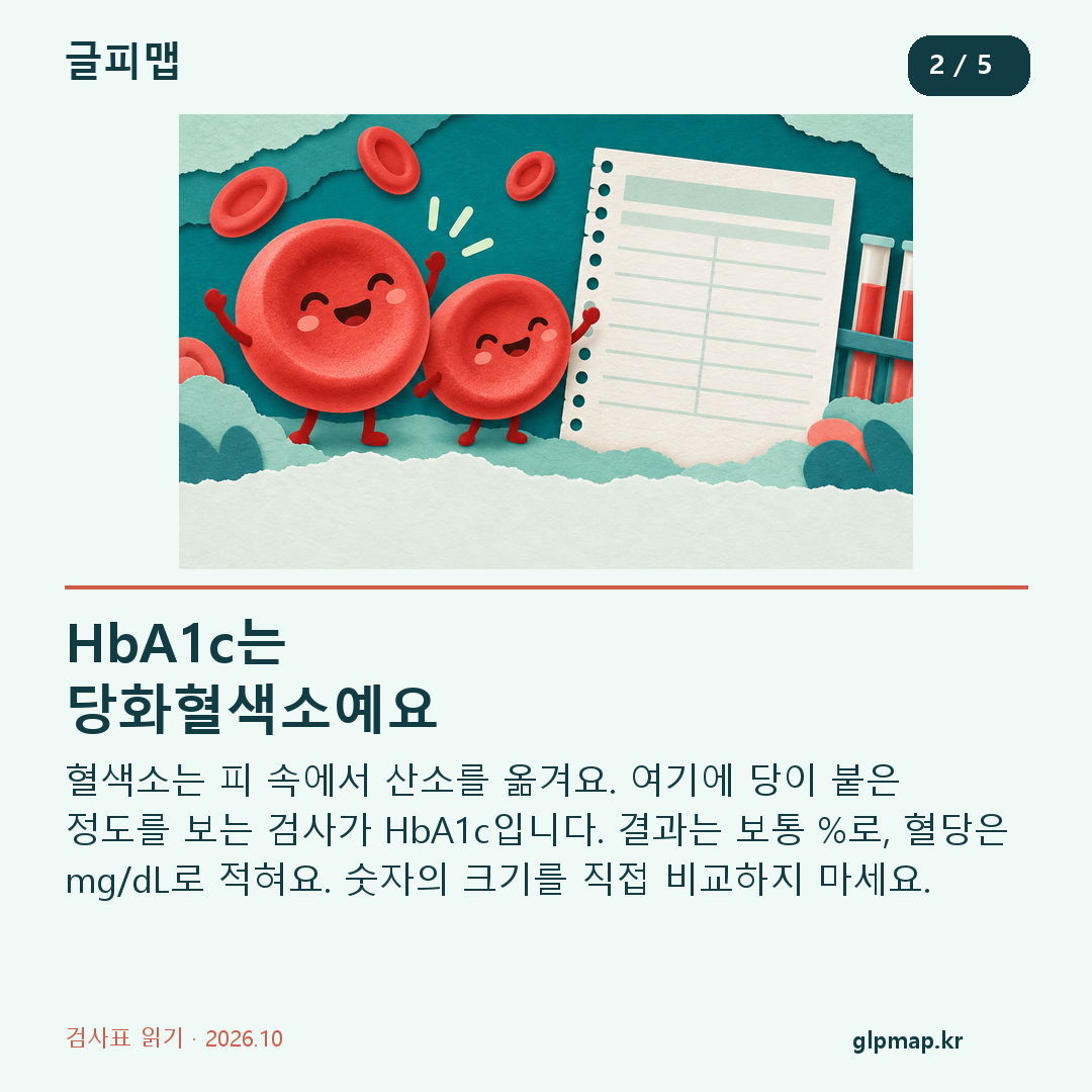 HbA1c의 뜻과 혈당 검사 단위 구분