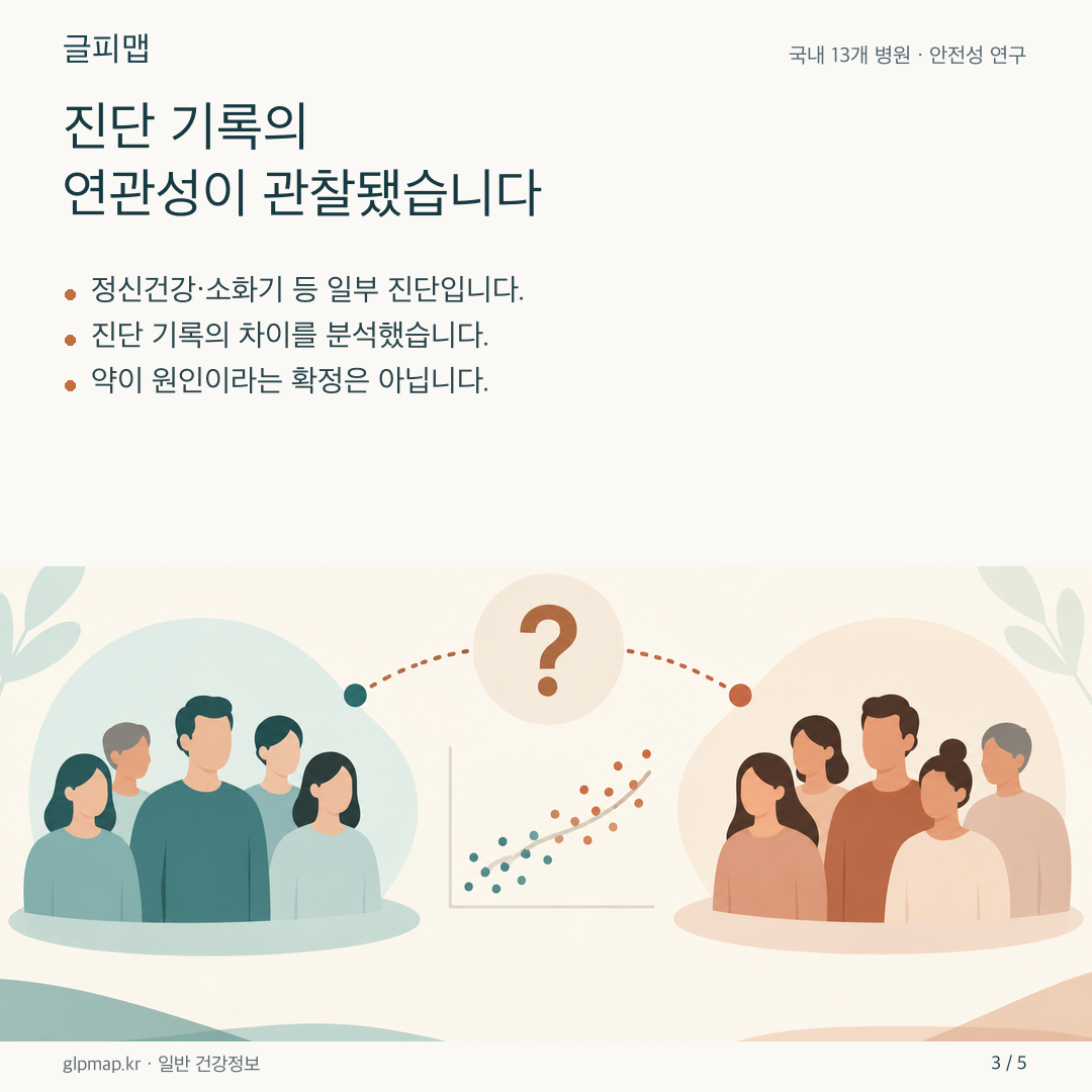 진단 기록의 통계적 연관성과 인과관계를 구분하는 그림