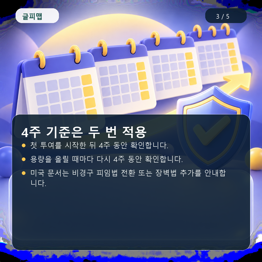 4주 기준은 두 번 적용