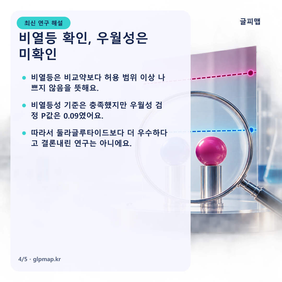 비열등성과 우월성의 차이