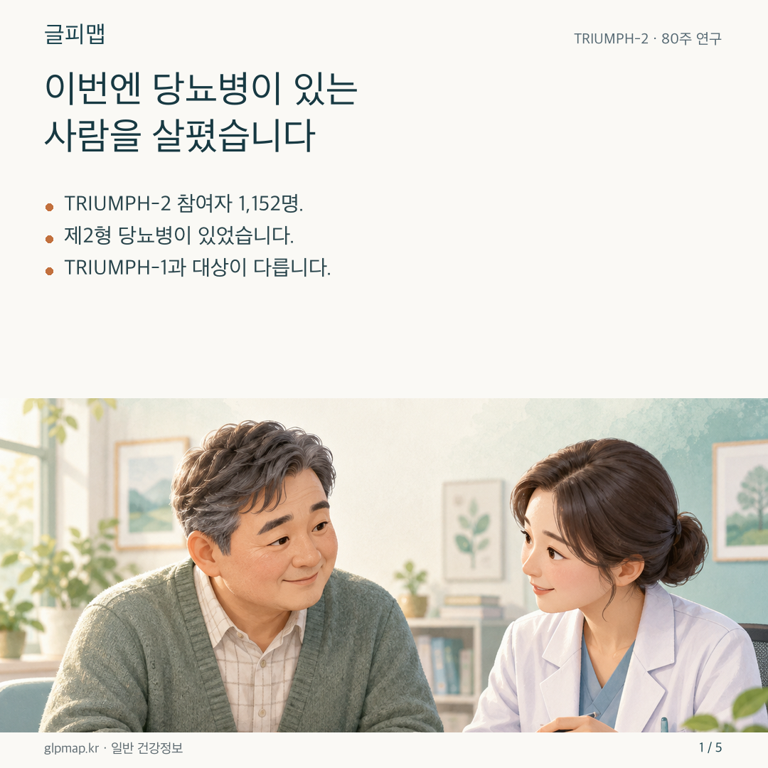 당뇨병이 있는 성인의 연구 참여를 나타낸 그림