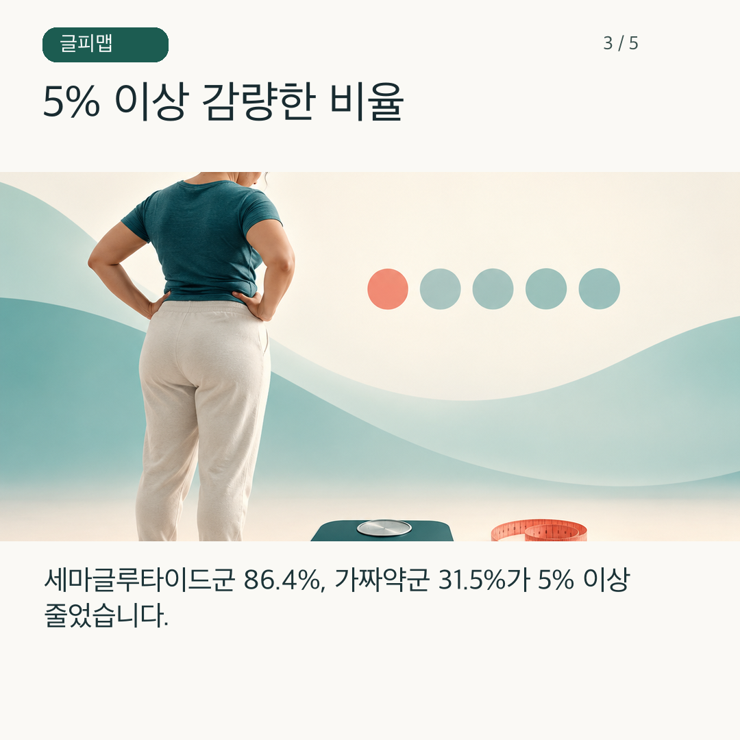 감량 기준 도달 비율을 나타낸 그림