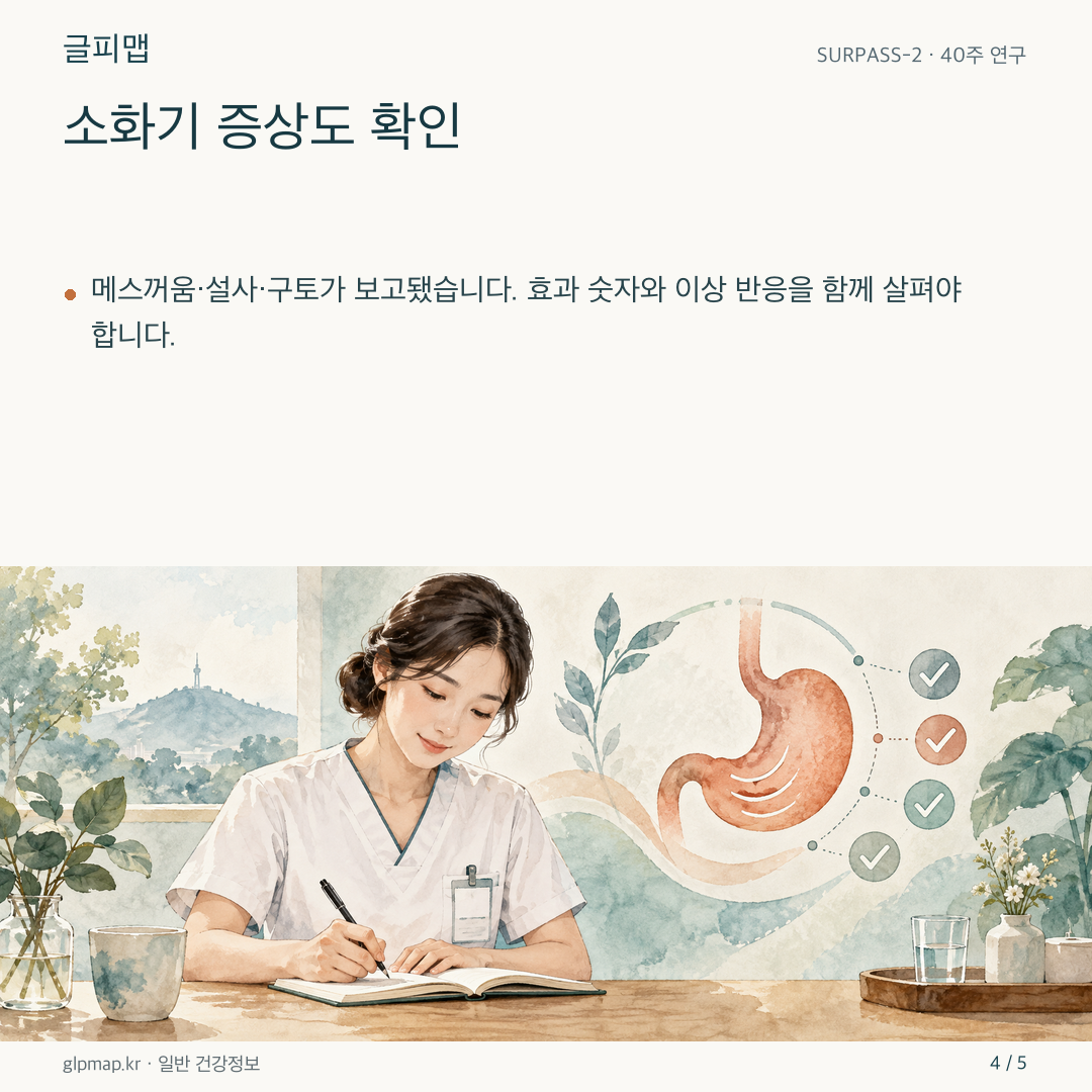 연구자가 안전성 기록을 확인하는 그림