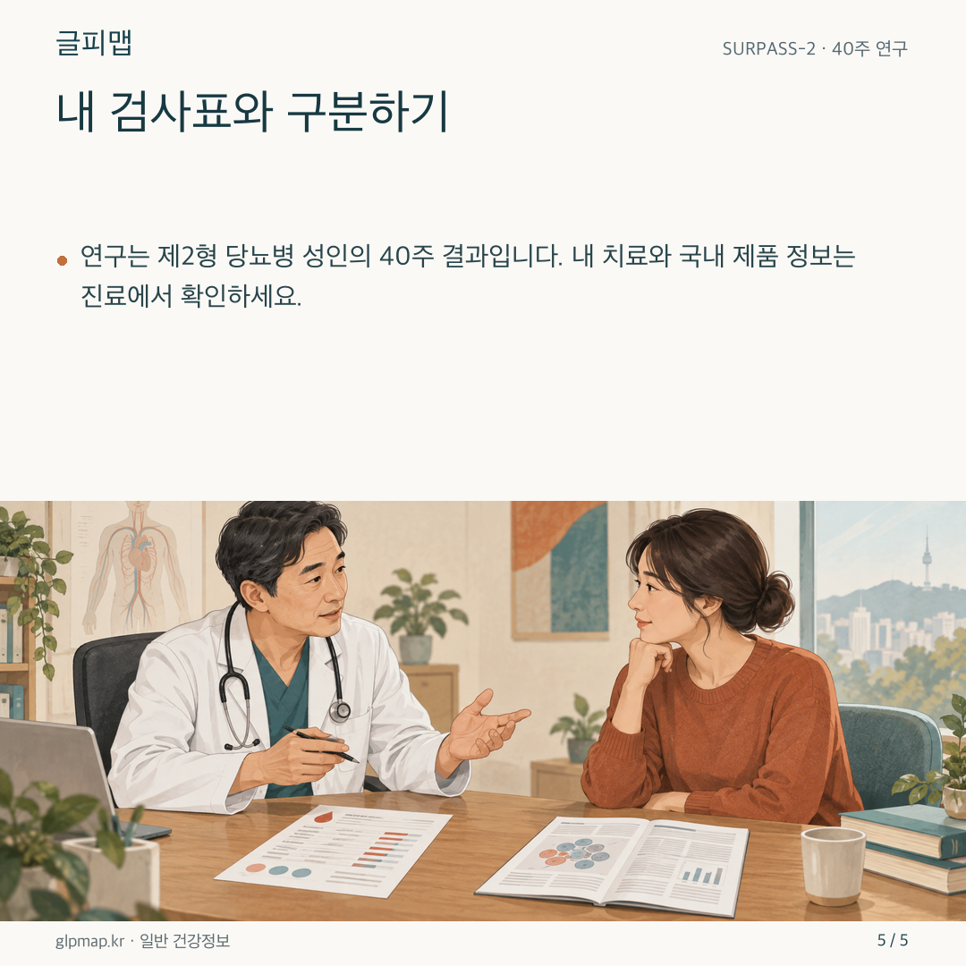 연구 보고서와 환자의 검사표를 나누어 보는 그림