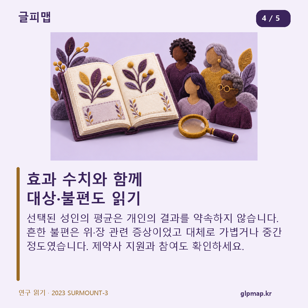연구책과 여러 성인 조형: 대상·이상반응·지원 조건 확인