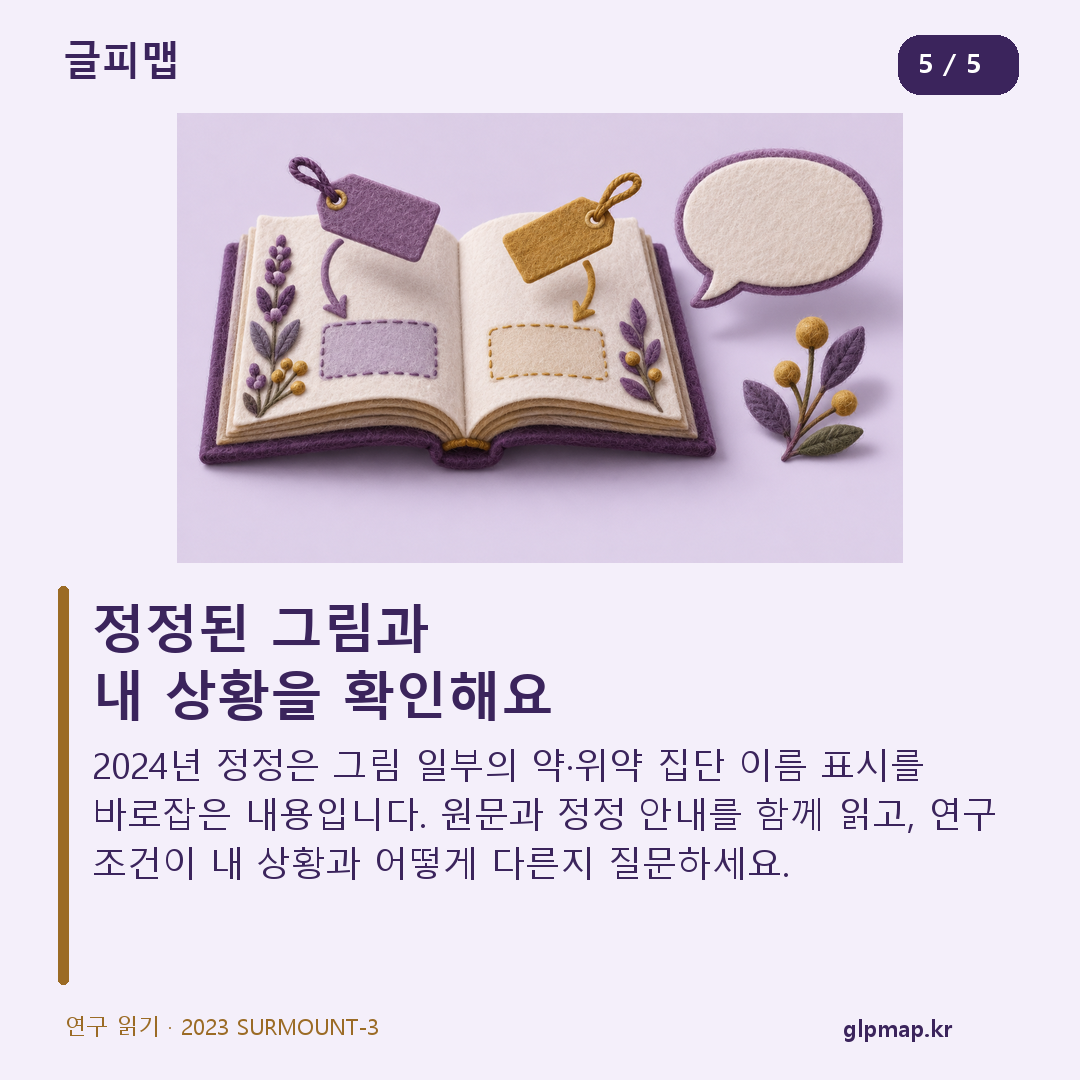 그림 설명표와 대화 조형: 공식 정정 안내와 상담 질문