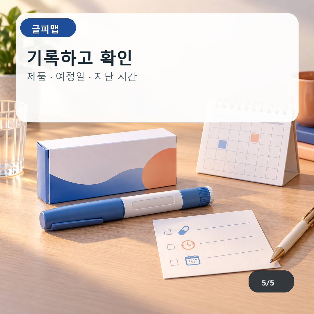 기록하고 확인. 제품 · 예정일 · 지난 시간